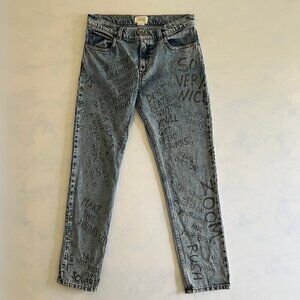 Gucci 2017 Kids Scribble Jeans Size 12
